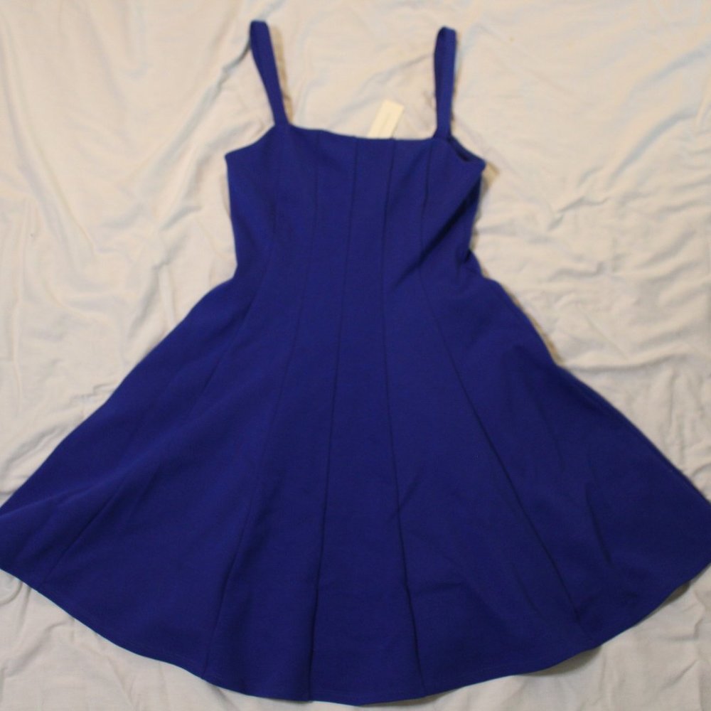 Anthropologie Royal Blue Dress